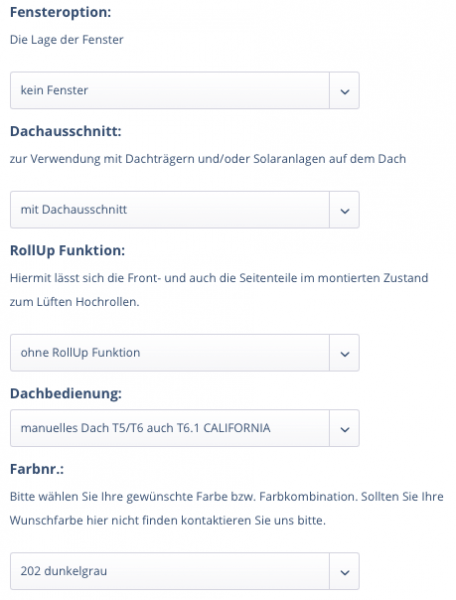 Calicap II f. manuelles Dach in dunkelgrau m. Dachausschnitt ohne Fenster